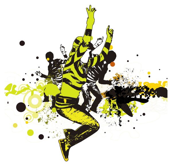 Obraz - Street dance (30x30 cm)