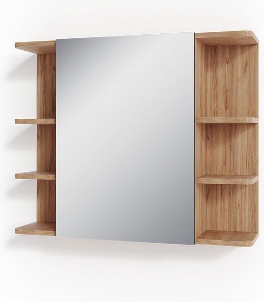 Koupelnová zrcadlová skříňka Vicco Fynn Zlatý mocný dub 79.6 x 64 cm, Model 31924