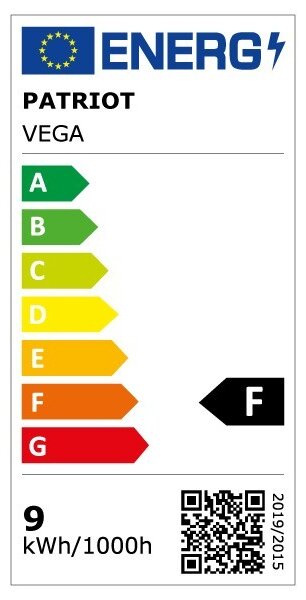 Nástěnné elektrické osvětlení Vega, černá