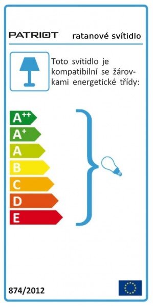 Závěsné ratanové svítidlo