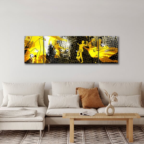 Obraz - Fotbal ve velkoměstě (170x50 cm)