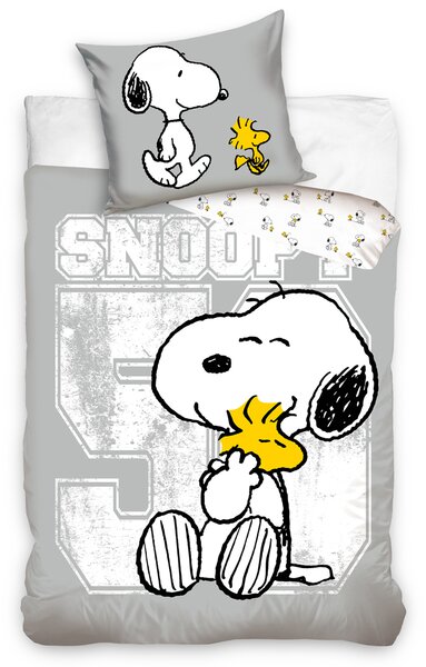 Dětské povlečení Snoopy a Woodstock 140x200/70x90 cm