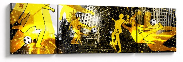 Obraz - Fotbal ve velkoměstě (170x50 cm)