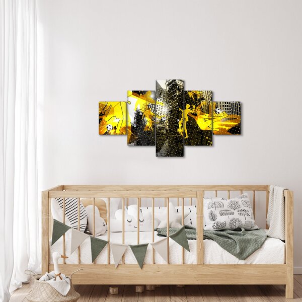Obraz - Fotbal ve velkoměstě (125x70 cm)