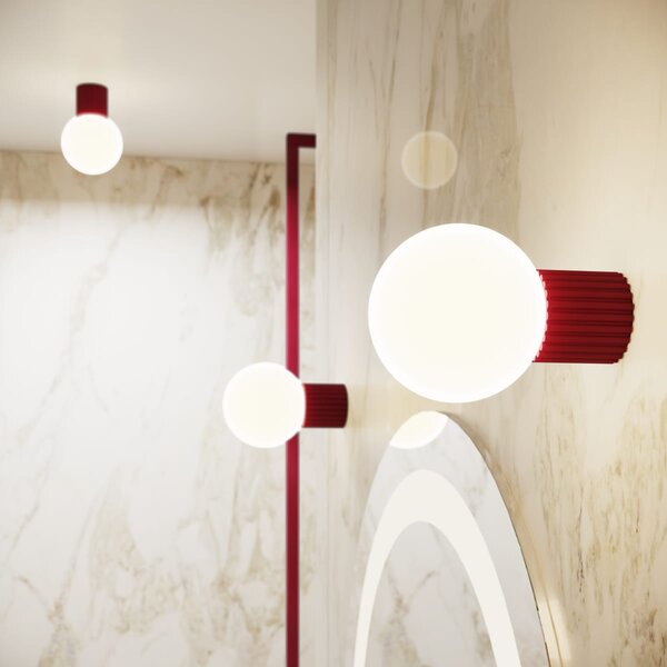 Sollux Lighting Halo nástěnné svítidlo 1x8 W bílá-vínová SL.1747