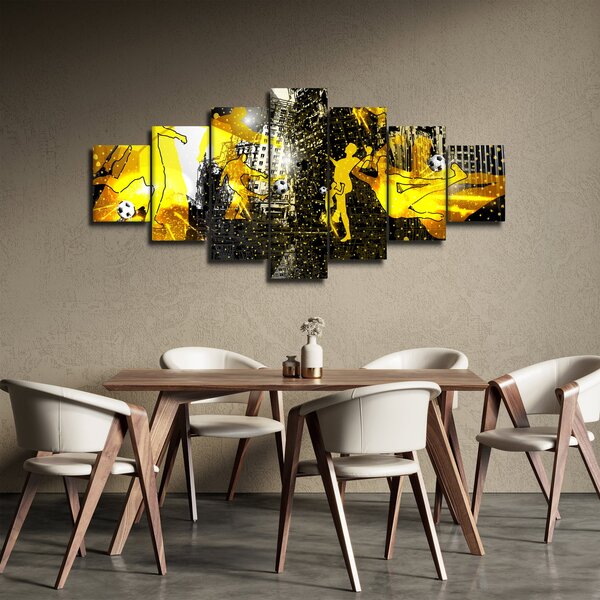 Obraz - Fotbal ve velkoměstě (210x100 cm)