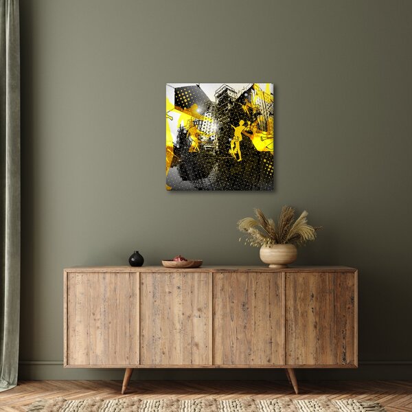 Obraz - Fotbal ve velkoměstě (30x30 cm)