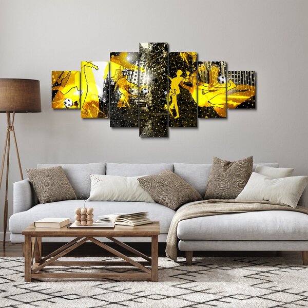 Obraz - Fotbal ve velkoměstě (210x100 cm)
