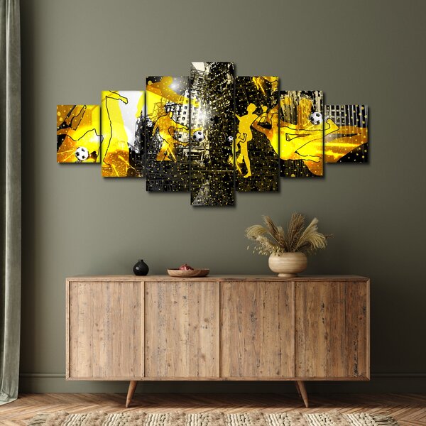 Obraz - Fotbal ve velkoměstě (210x100 cm)