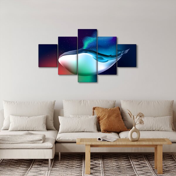 Obraz - Vesmírná velryba (125x70 cm)