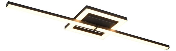 Černé LED stropní svítidlo 16x54 cm Viale – Trio