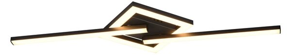 Černé LED stropní svítidlo 16x54 cm Viale – Trio