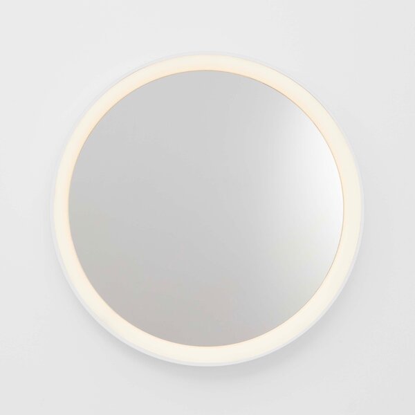 Nova Luce Bílé závěsné zrcadlo s LED osvětlením Onar 58 cm
