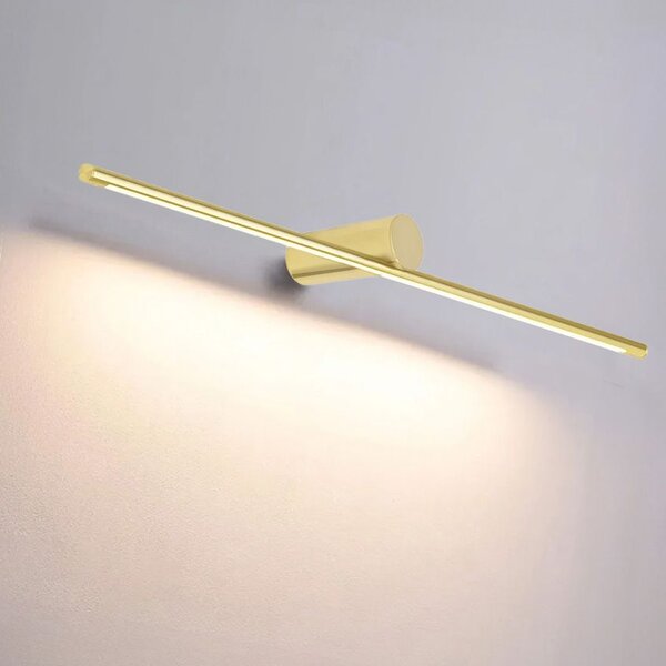 Toolight Toolight, LED nástěnné svítidlo 80cm 13W 4000K APP1346-W, zlatá lesklá, OSW-02436