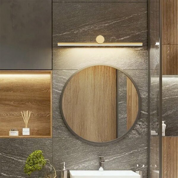 Toolight Toolight, LED nástěnné svítidlo 40cm 6W 4000K APP1344-W, zlatá lesklá, OSW-02434