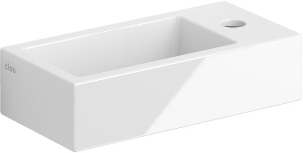 Clou Flush umyvadlo 36x18 cm obdélníkový klasický-na pult bílá lesk CL/03.03030