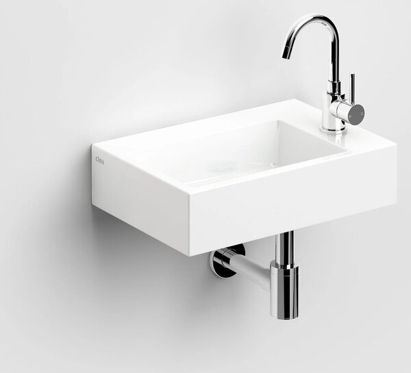 Clou Flush umyvadlo 42.5x29 cm obdélníkový klasický-na pult bílá lesk CL/03.03220