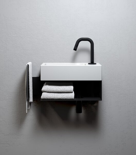 Clou Flush umyvadlo 36x18 cm obdélníkový klasický-na pult bílá lesk CL/03.03030