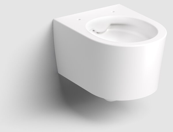 Clou InBe wc mísa se sedátkem s pomalým sklápěním závěsná bez splachovacího kruhu bílá mat IB/04.01141.20