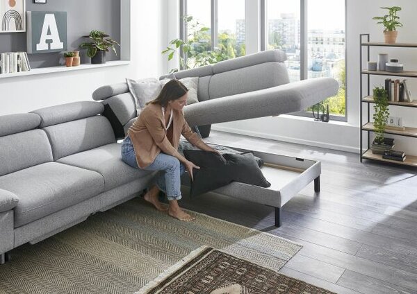 Sedací souprava MELROSE 1082_varianta "L"_Melrose platin