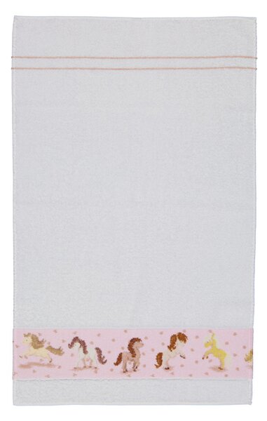 Feiler HAPPY PONY BORDER ručník 50 x 80 cm bílý