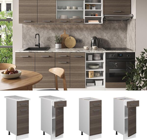 Spodní skříňka kuchyňské linky Vicco R-Line Ušlechtilá šedá 30 cm s pracovní deskou, Model 37713