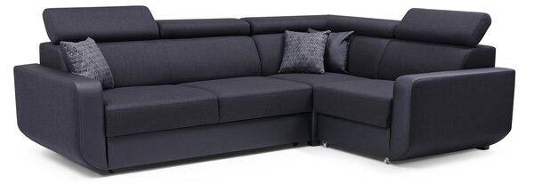 Rohová sedačka Elden (černá) (P). Akce -20%