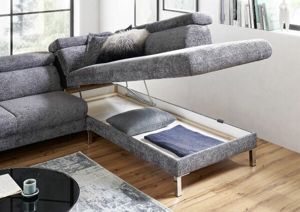 Sedací souprava MELROSE 1082_varianta "L"_Famous anthrazit