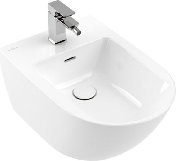 Villeroy & Boch bidet Subway 3.0 447000, 560 x 375 x 270 mm, oválný, závěsný, bílý Alpine CeramicPlus