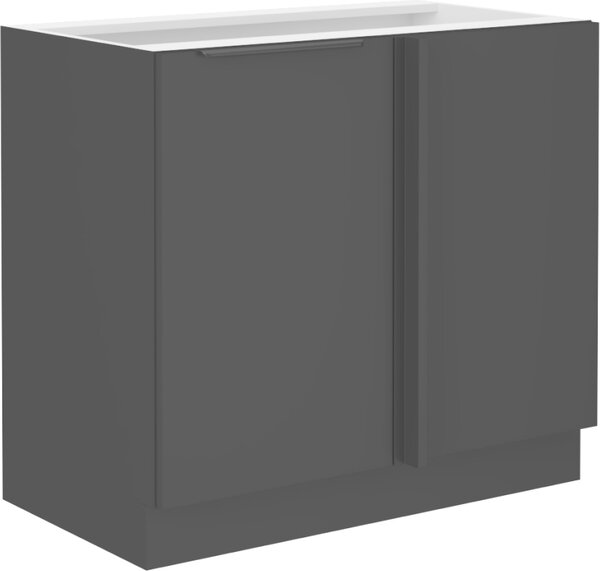 Kondela Dolní kuchyňská skříňka Siber 105 ND 1F BB - černá