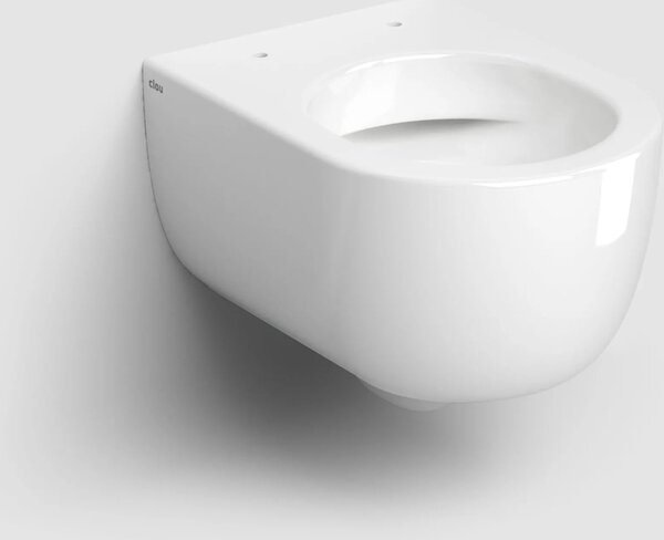 Clou Hammock wc mísa se sedátkem s pomalým sklápěním závěsná bez splachovacího kruhu bílá lesk CL/04.01080
