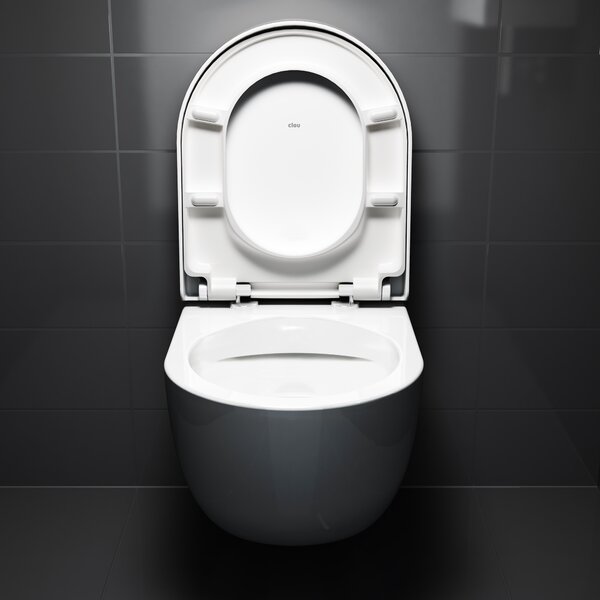 Clou Hammock wc mísa se sedátkem s pomalým sklápěním závěsná bez splachovacího kruhu bílá lesk CL/04.01080