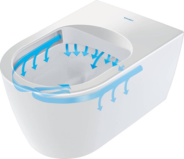 Sada Duravit WWC ME by Starck, bez okraje, Durafix TS, bílá, včetně WC sedátka s automatickým spouštěním, 1 ks
