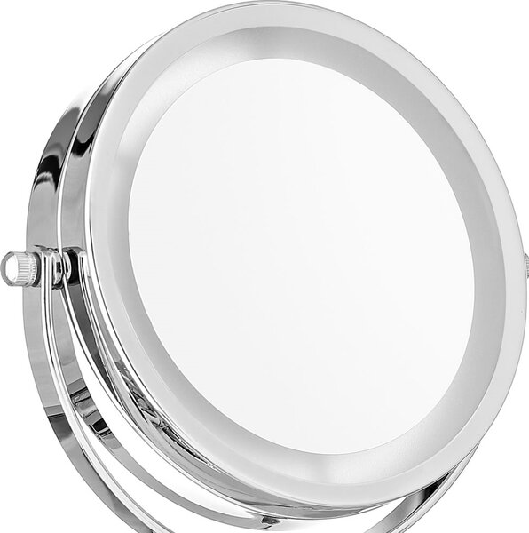 Nástěnné zrcadlo Melko včetně LED osvětlení 10x zvětšující make-up make-up