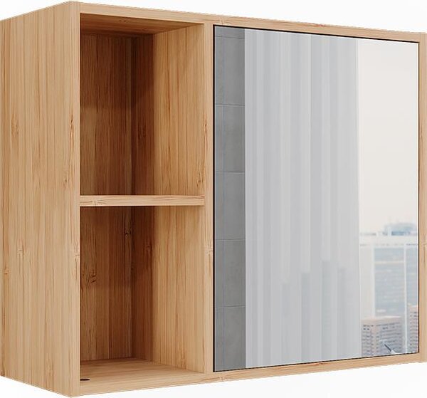 Koupelnová skříňka se zrcadlem Vicco Lucie Bambus 54 x 44.5 cm se zrcadlem, Model 50121
