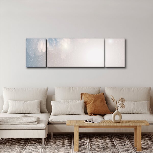 Obraz - Zasněžené květy (170x50 cm)