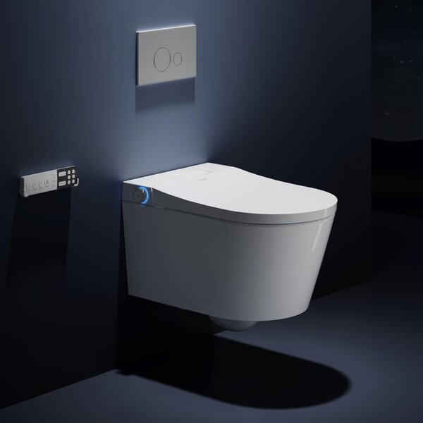 HOROW Inteligentní sprchový klozet bez ráfku, vyhřívaný bidet, elektrický klozet, japonské WC, sušení teplým vzduchem, péče o ženy, noční světlo