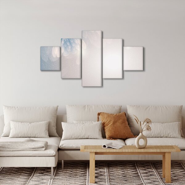 Obraz - Zasněžené květy (125x70 cm)