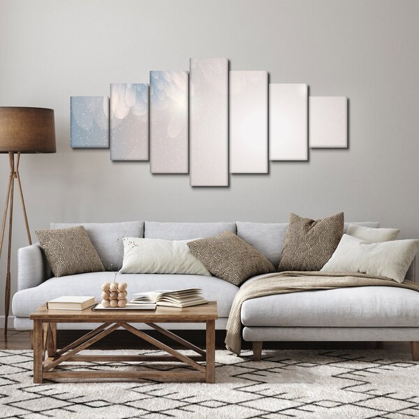 Obraz - Zasněžené květy (210x100 cm)