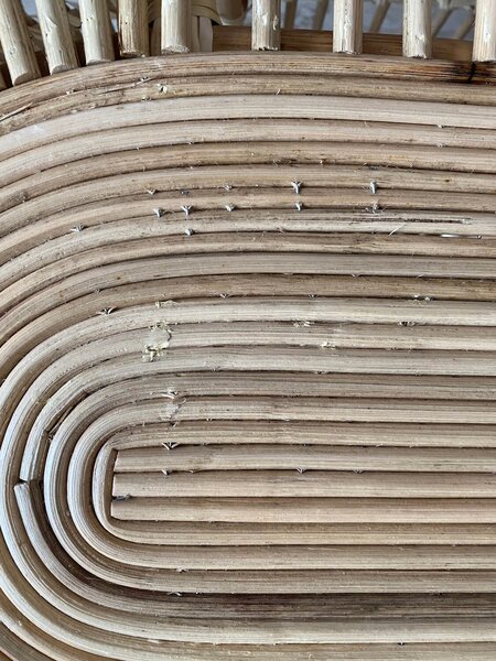 Poškozeno: Ratanový konferenční stolek Leal Ø 110 x 60 cm přírodní