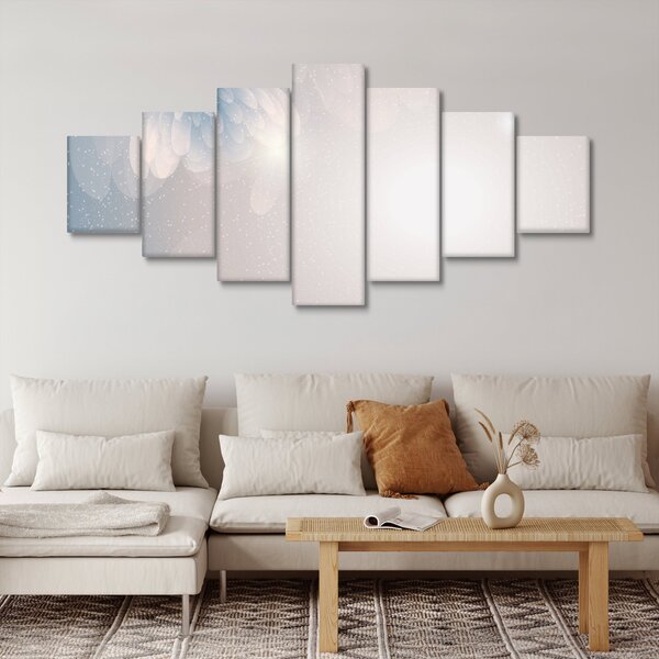 Obraz - Zasněžené květy (210x100 cm)