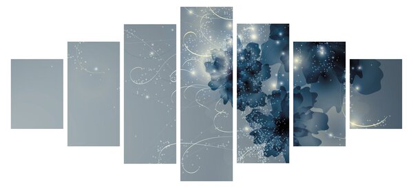 Obraz - Něžné květy (210x100 cm)