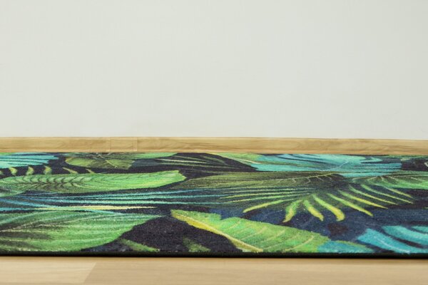 Balta Kusový koberec Monstera Listy palmy zelený Rozměr: 100x150 cm