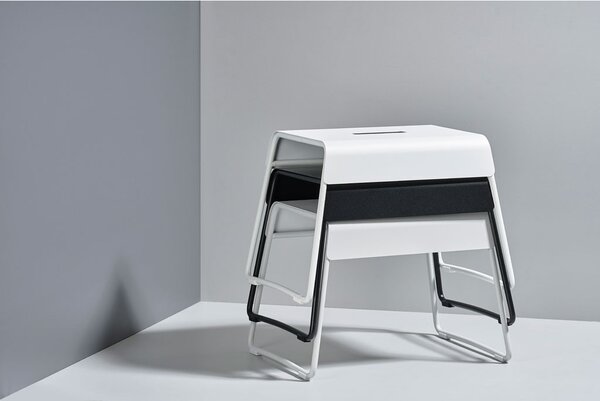 Zone Denmark Kovová stolička A-Stool White 27,5 cm (nosnost 110 kg)