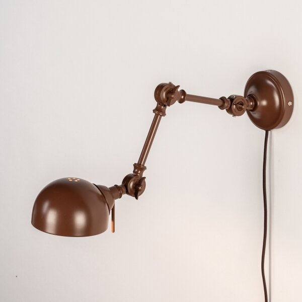 Nástěnné svítidlo Retro Power Brown (LMD)