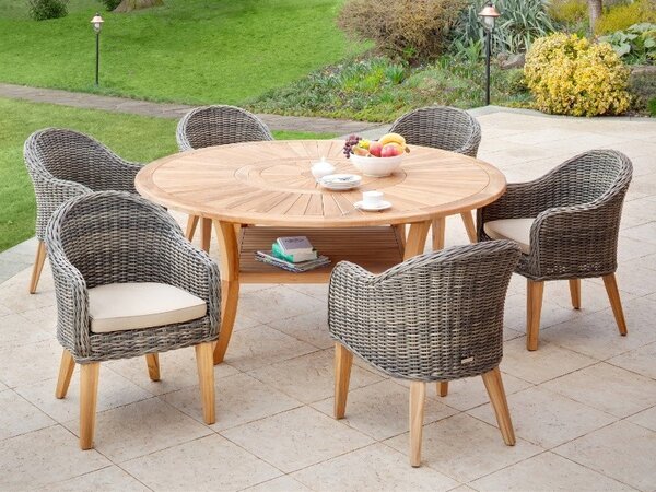 Zahradní stůl COLOSSEUM průměr 180cm, teak