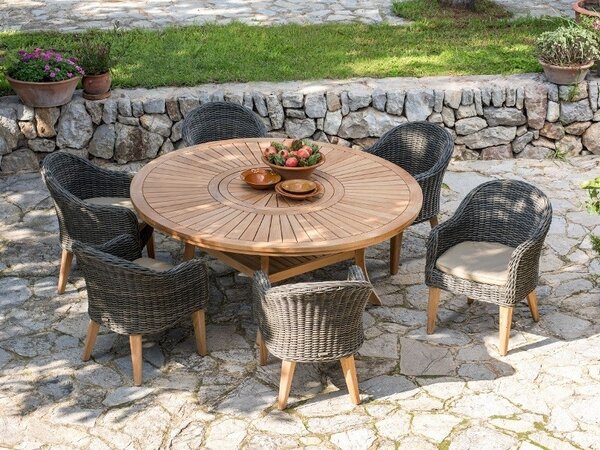 Zahradní stůl COLOSSEUM průměr 180cm, teak