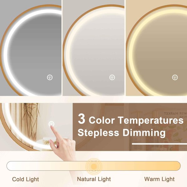 Toaletní stolek Zimilo s LED zrcadlem, zásuvkami a USB, stoličkou, 2 zásuvkami, zlatými kovovými nohami, sada toaletního stolku, 80 × 138,5 × 40 cm, bílý