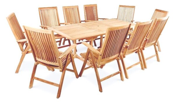 Polohovací křeslo KINGSTON 109x52x62cm, teak
