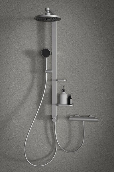 Ideal Standard Alu+ sprchová sada na stěnu s termostatem s dešťovou sprchou chrom BD583SI
